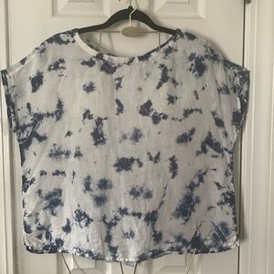Rachel Zoe 100% Linen Blouse Size M  #371